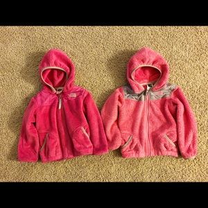 The North Face fleece jackets